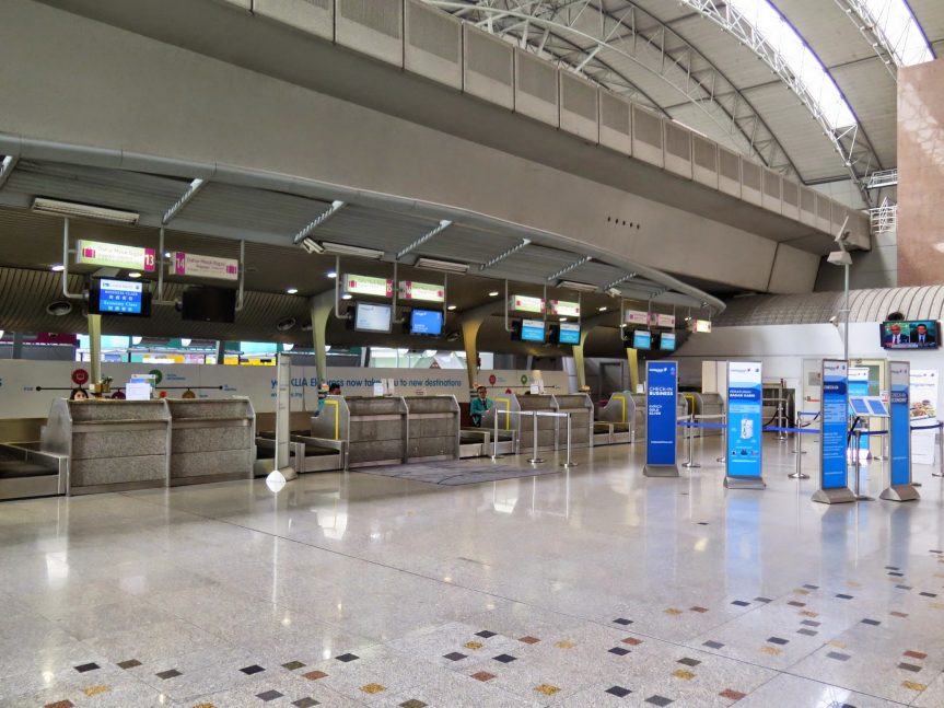 Luggage check-in counters, KLIA Ekspres station