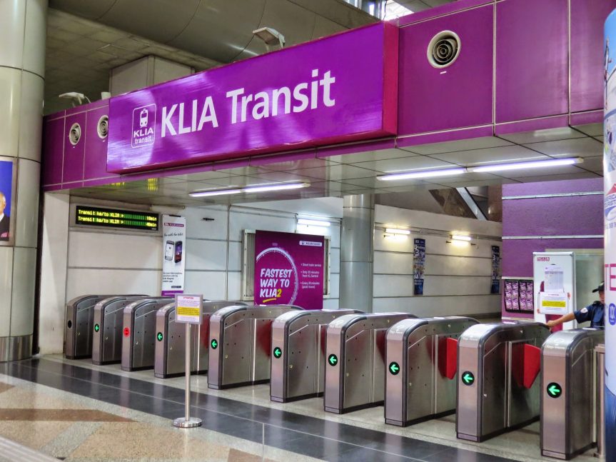 Ticketing gates, KLIA Transit station