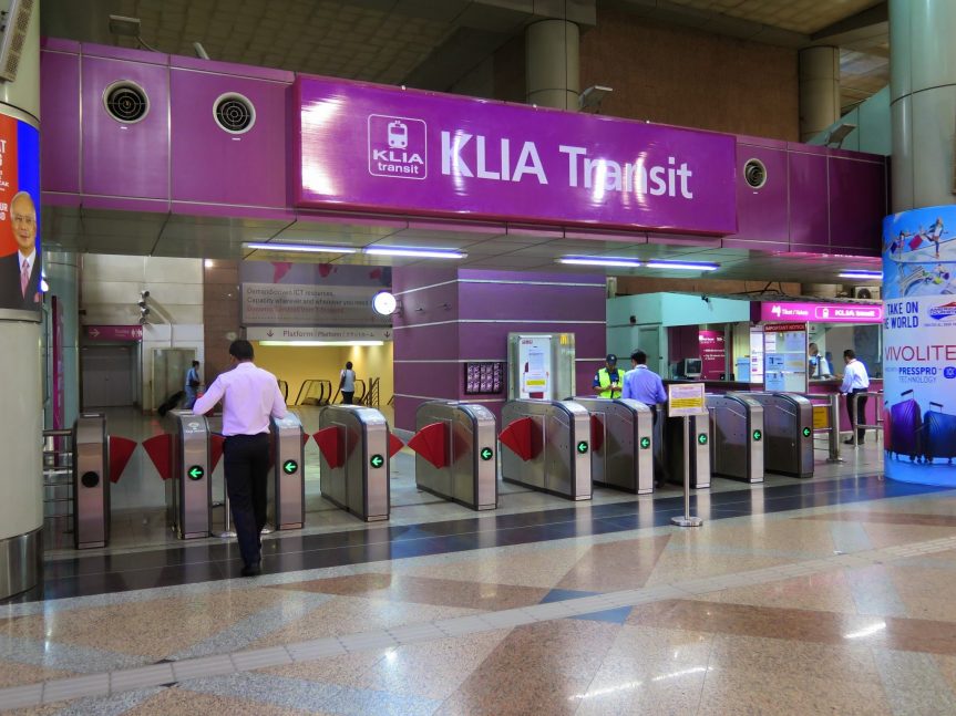 Ticketing gates, KLIA Transit station