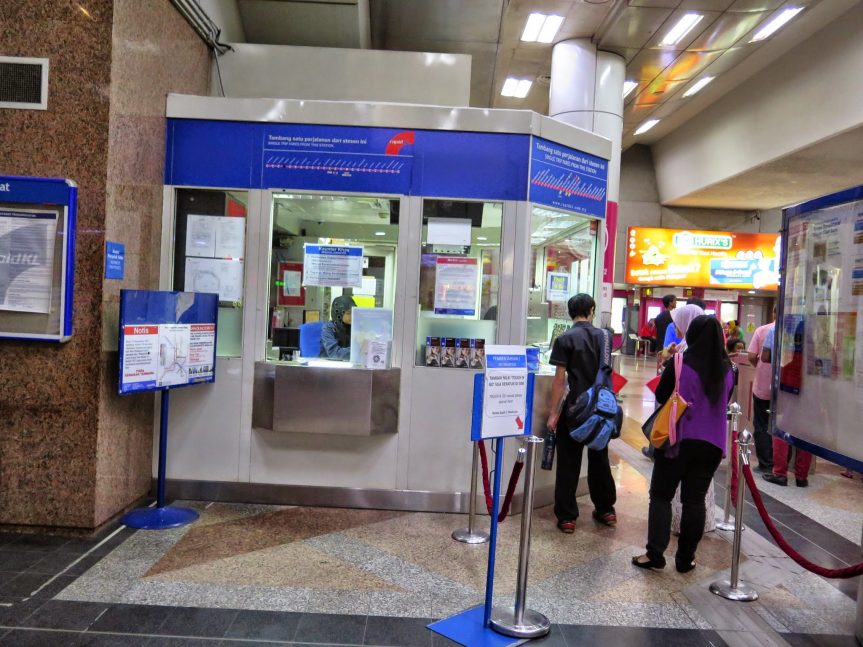 Ticket counter, KL Sentral LRT station