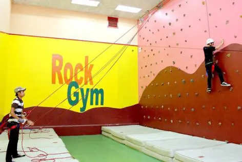 Rock climbing gym