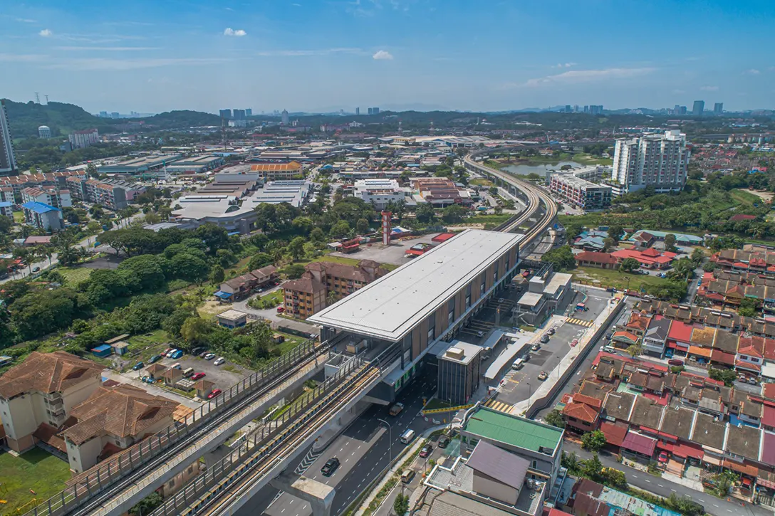 Serdang Jaya MRT Station external works completed.