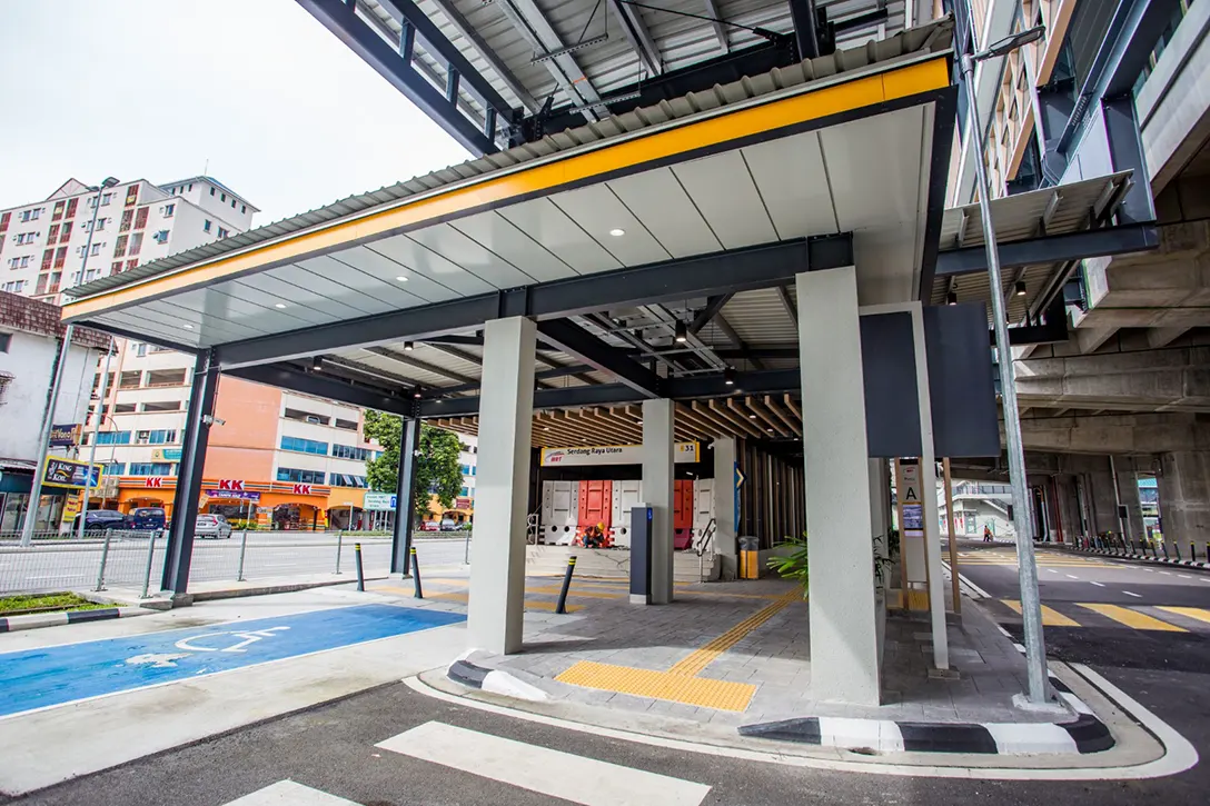 Enhancement works completed at the Entrance A, Serdang Raya Utara MRT Station.