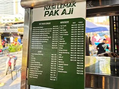 Nasi Lemak Pak Aji, Kampung Baru