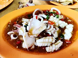 Fresh squid, Restoran BBQ Kong Meng