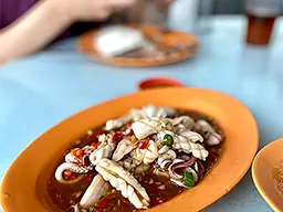 Fresh squid, Restoran BBQ Kong Meng