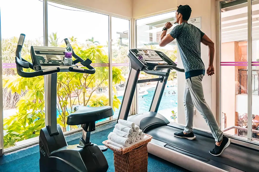 Gym room and fitness center for a good workout