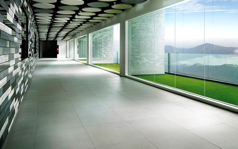 Lobby with courtyard view