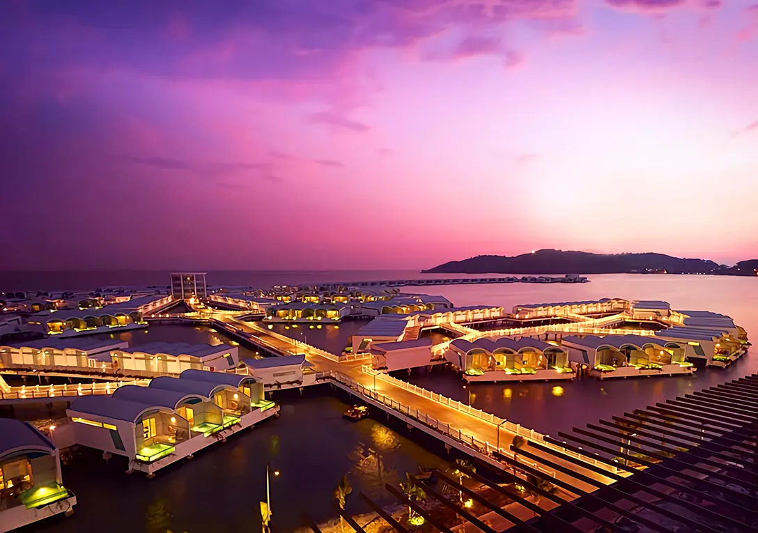 Beautiful evening view of Lexis Hibiscus Port Dickson