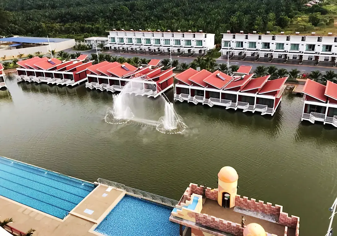 Beautiful musical fountain