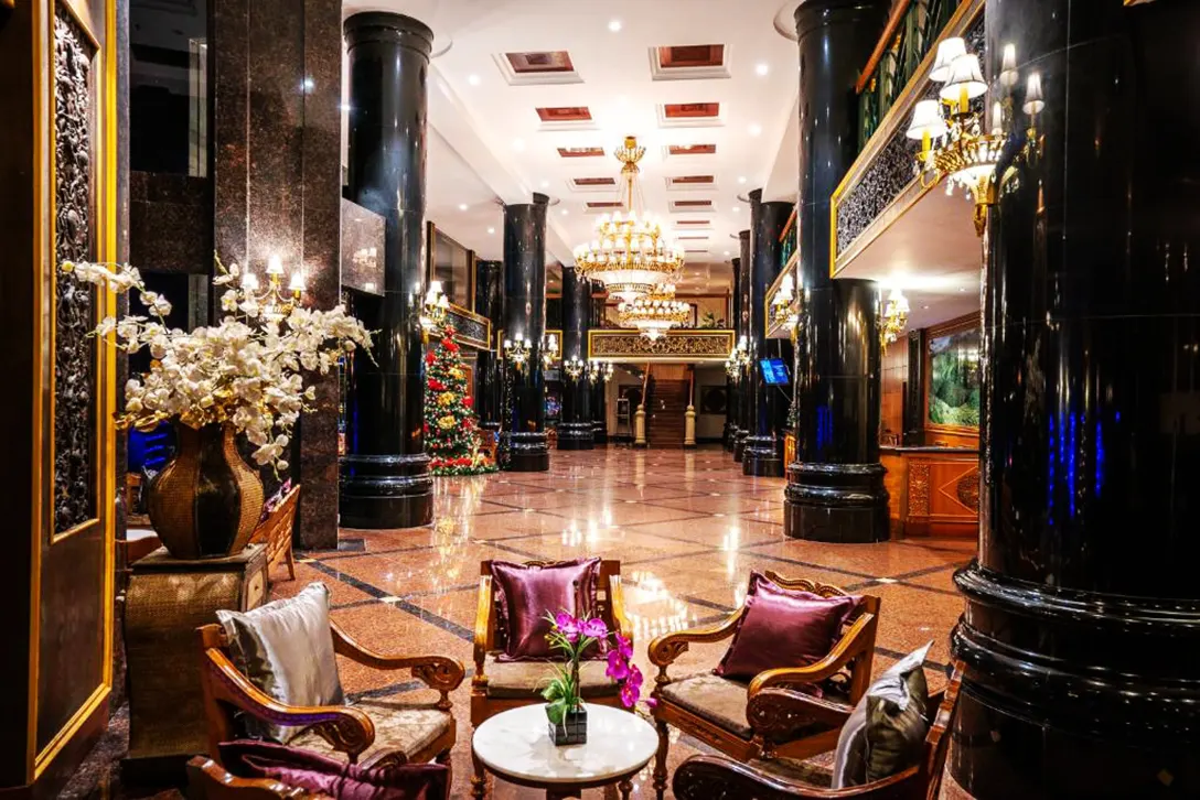 Lobby and reception area at Century Pines Resort