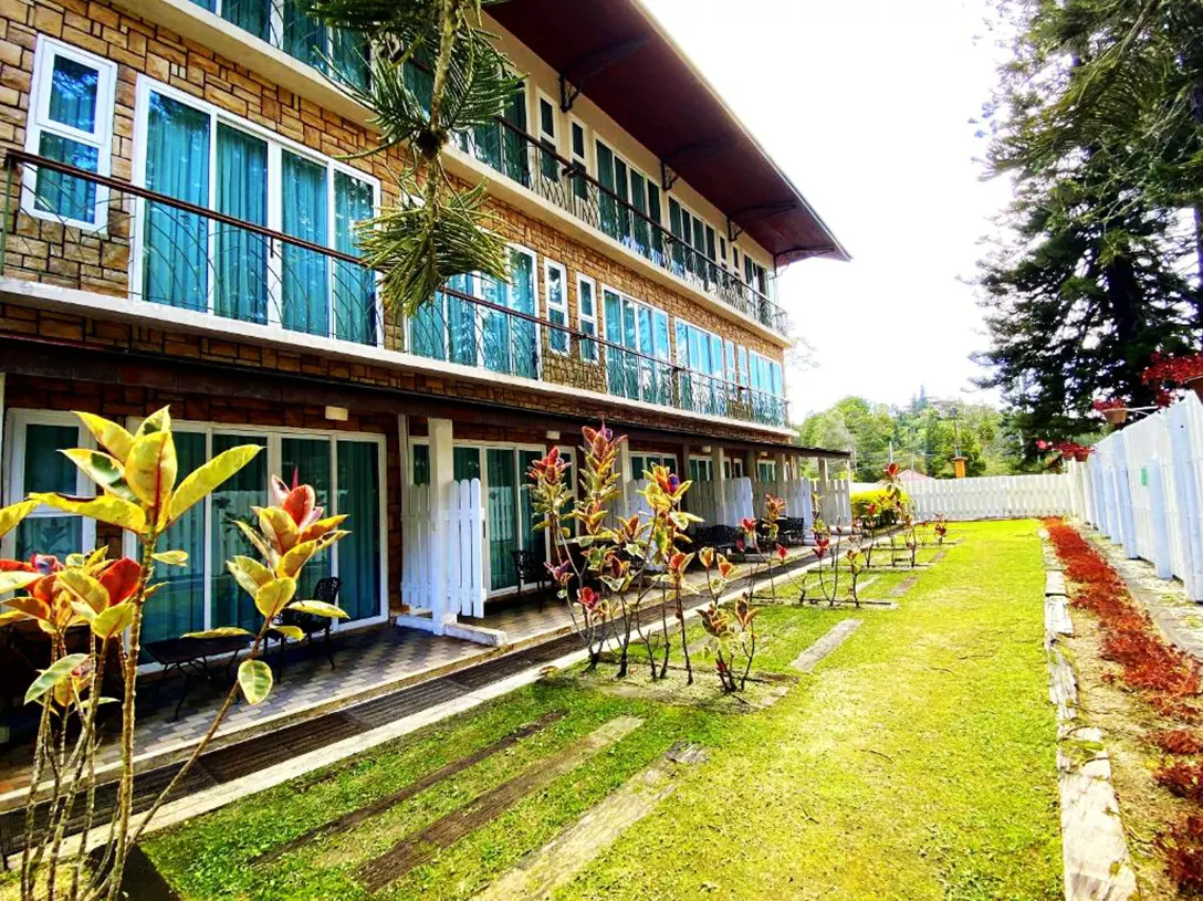 Relax and recharge at the lushy green environment at the Century Pines Resort