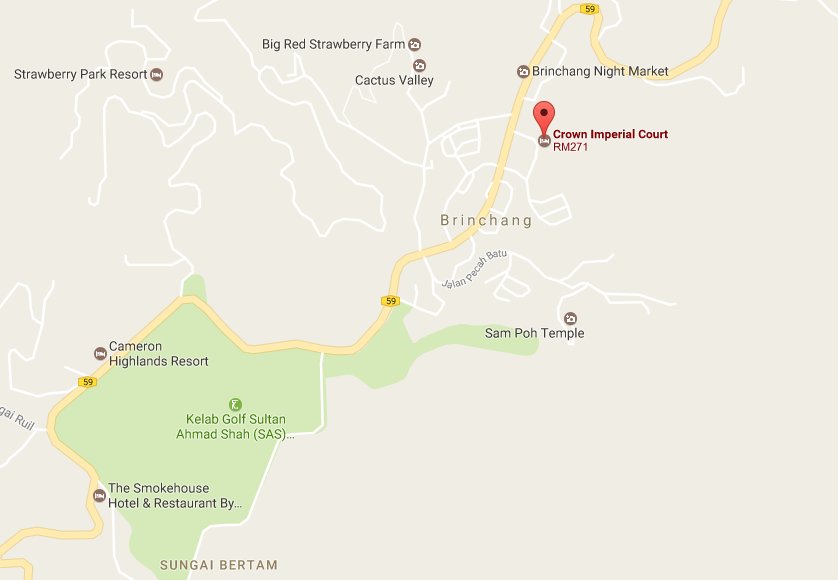 Jo's Place at Crown Imperial Court Location Map