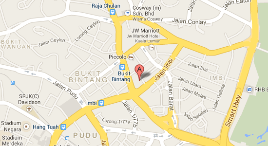 Map to PARKROYAL Kuala Lumpur