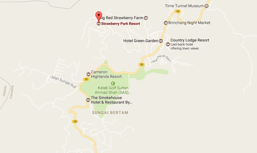 Strawberry Park Resort Location Map