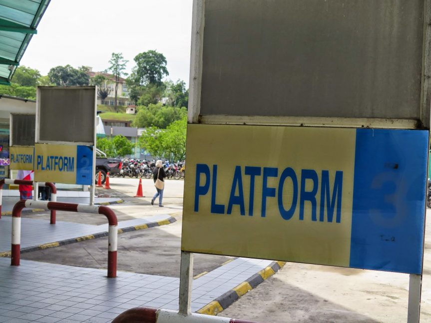 Bus parking bays, Duta Bus Terminal