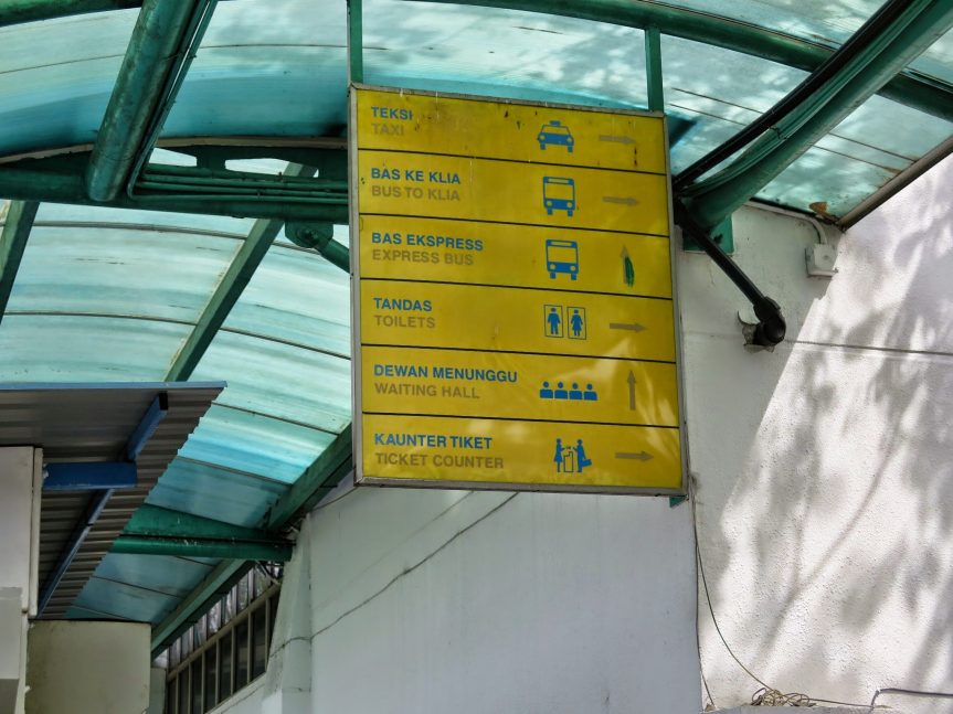 Signboard, Duta Bus Terminal