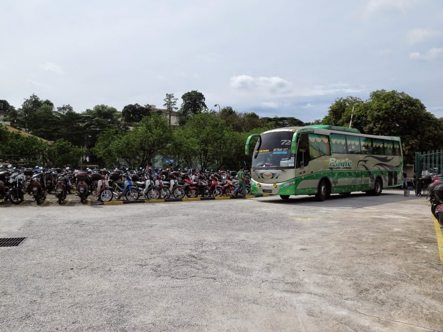 Bus arriving Duta Bus Terminal