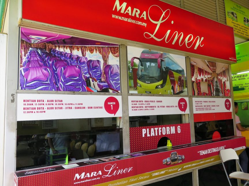 Ticket counters, Duta Bus Terminal