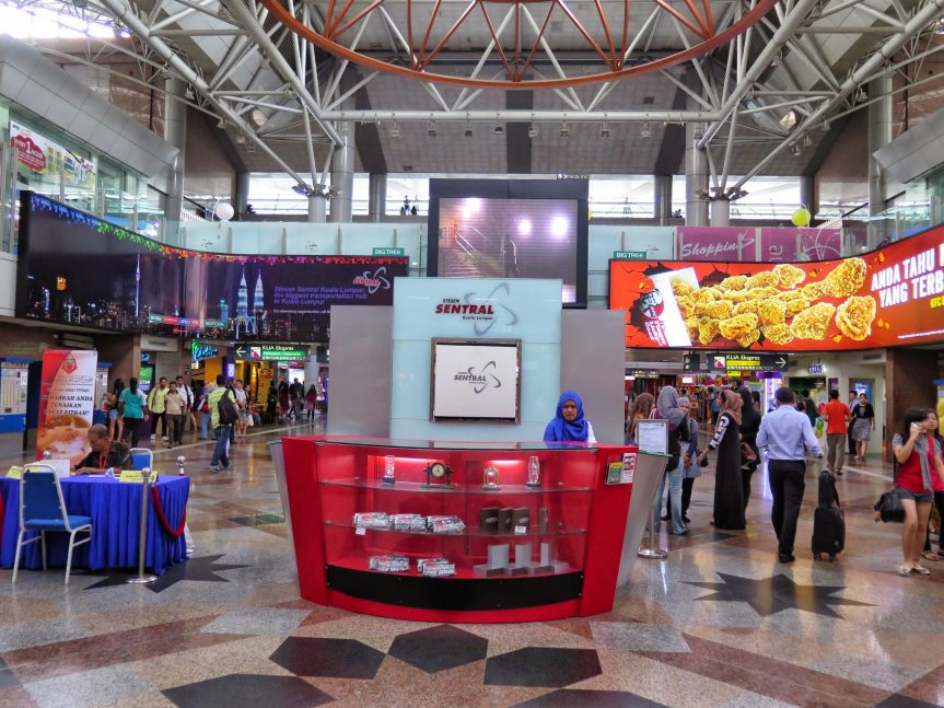 Information counter, Stesen Sentral Kuala Lumpur