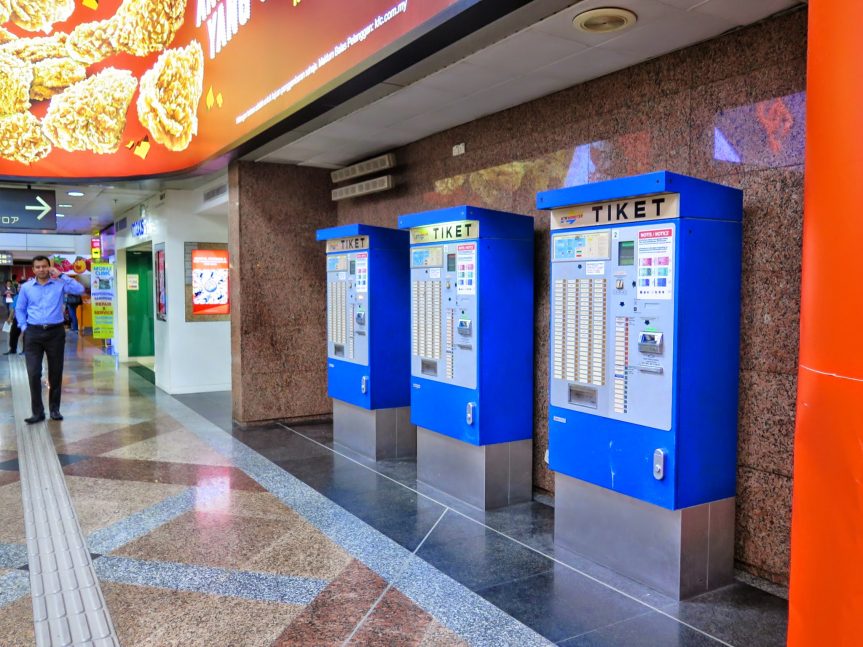 Ticketing machines for KTM Komuter