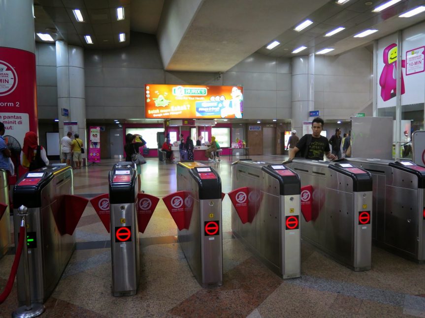 Ticketing machines, KL Sentral LRT station