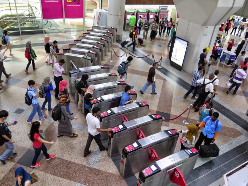 Ticketing machines, KL Sentral LRT station