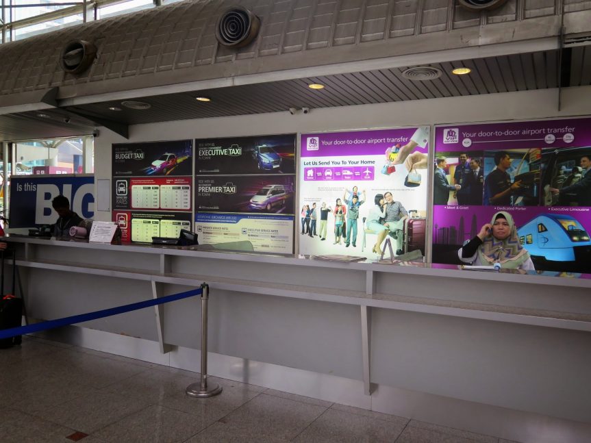 Taxi ticket counters, KL Sentral