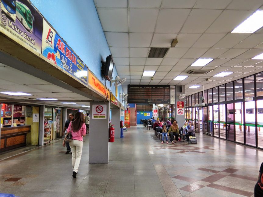 Ticket counters and waiting area, Putra Bus Terminal