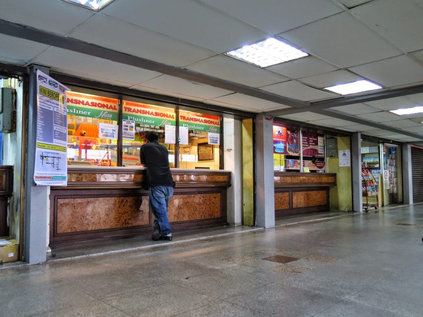 Ticket counters and waiting area, Putra Bus Terminal