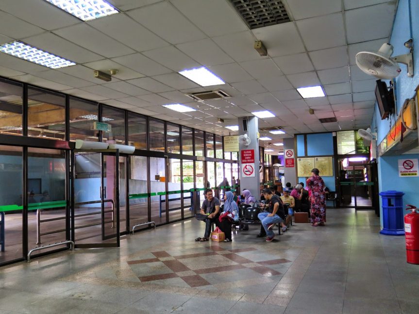 Ticket counters and waiting area, Putra Bus Terminal