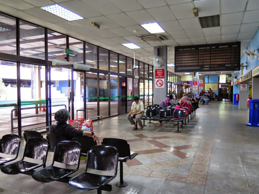 Ticket counters and waiting area, Putra Bus Terminal