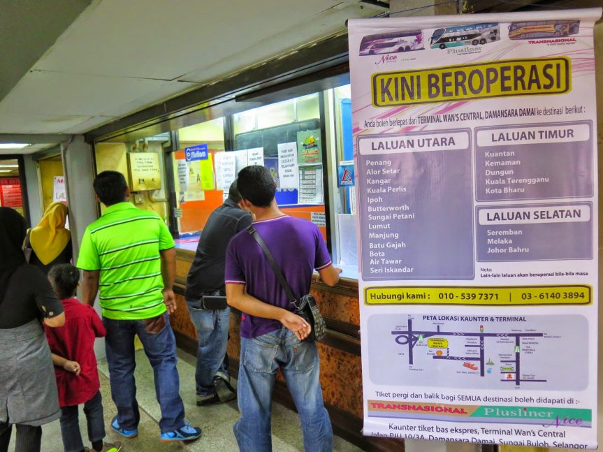 Ticket counters, Putra Bus Terminal