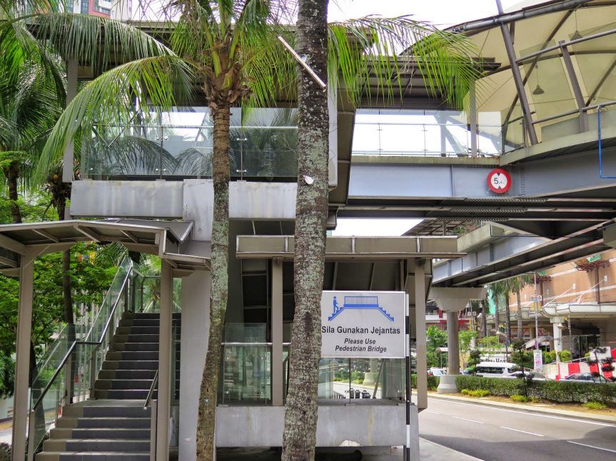 Pedestrian bridge near Putra Bus Terminal