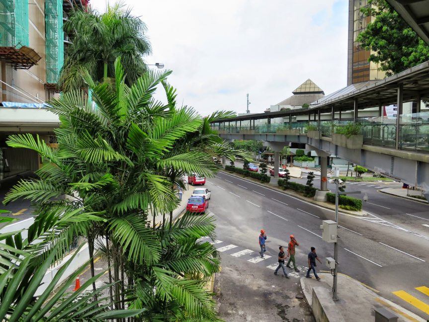 Pedestrian bridge near Putra Bus Terminal