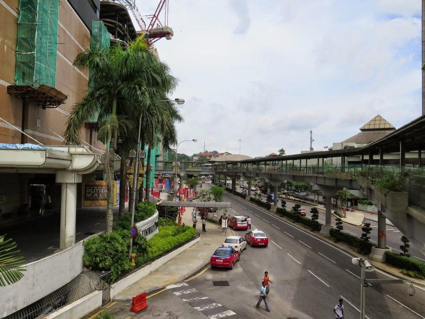 Pedestrian bridge near Putra Bus Terminal