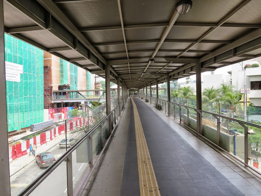 Pedestrian bridge near Putra Bus Terminal