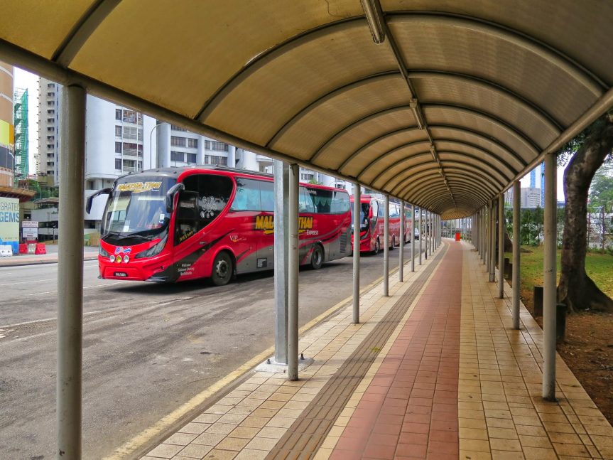Covered walkway to the Putra Komuter station