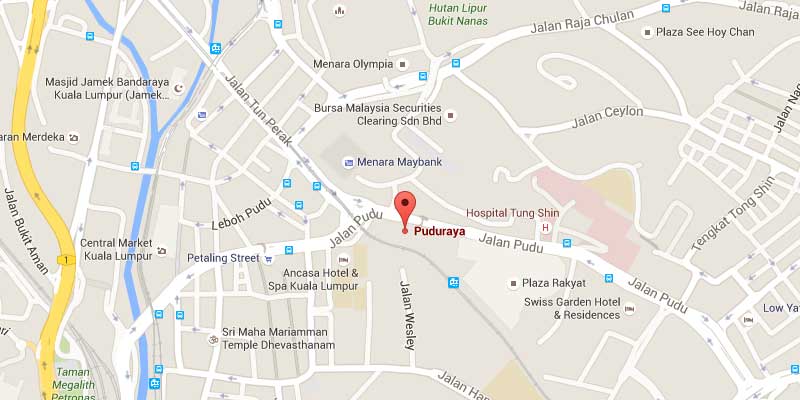 Location of Pudu Sentral