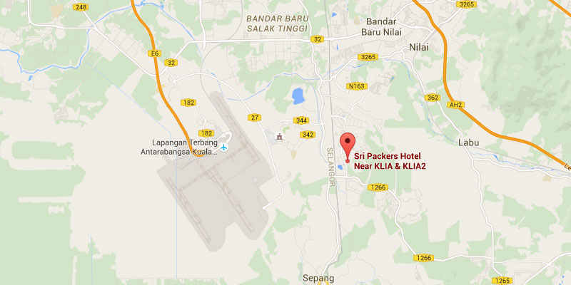 Location map of Sri Packers hotel