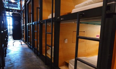 Capsule bedrooms, Capsule by Container Hotel