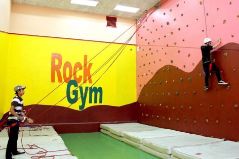 Rock climbing gym