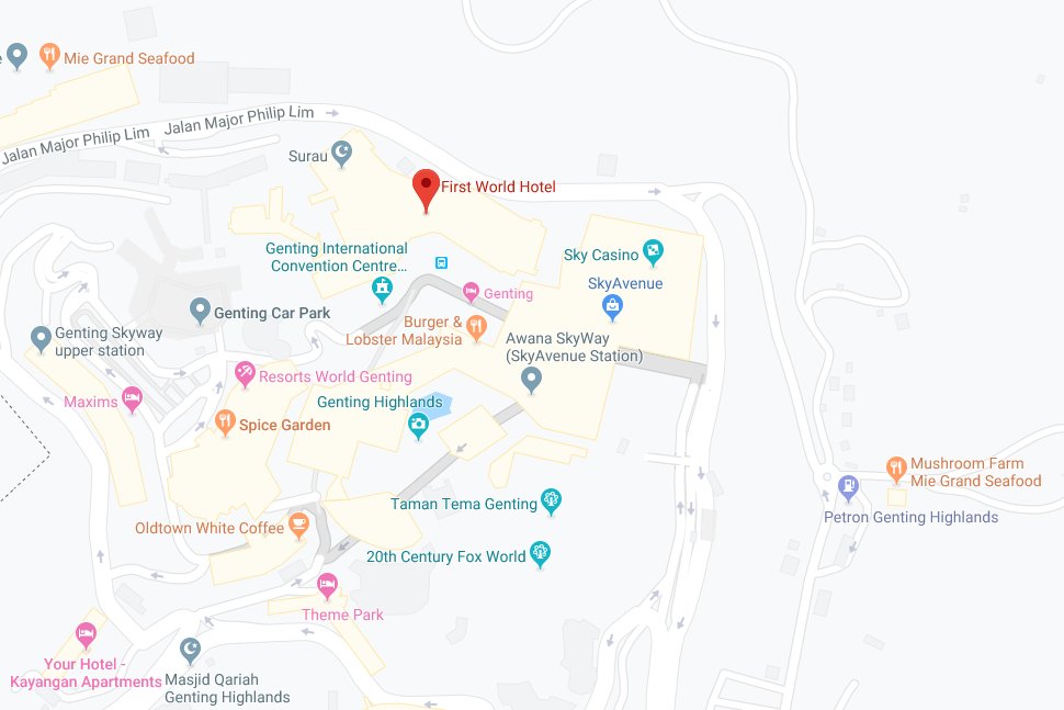 Location of First World Hotel