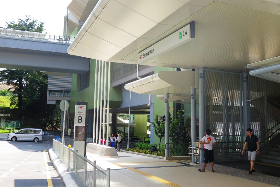 Entrance B of the Semantan station