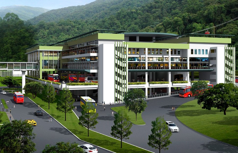 Artist impression of the Awana Bus Terminal