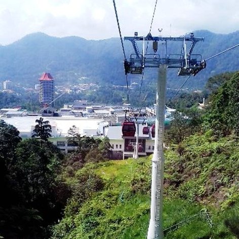 The view from the Gondolas cable cars