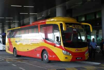Aerobus at the klia2 airport