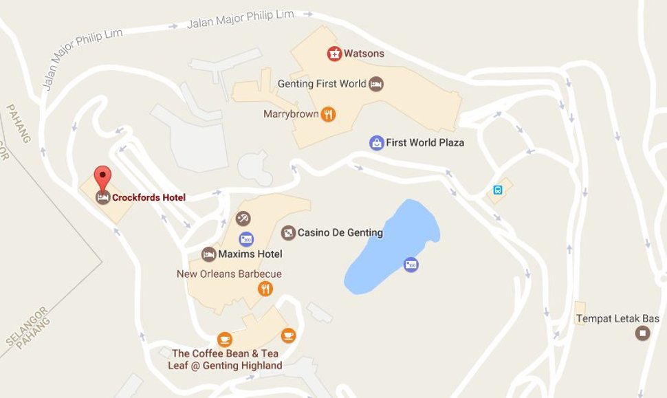 Location of the Crockfords