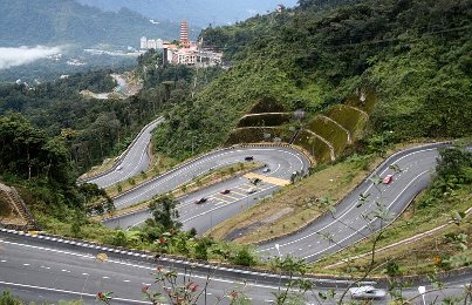 Steep mountain roads