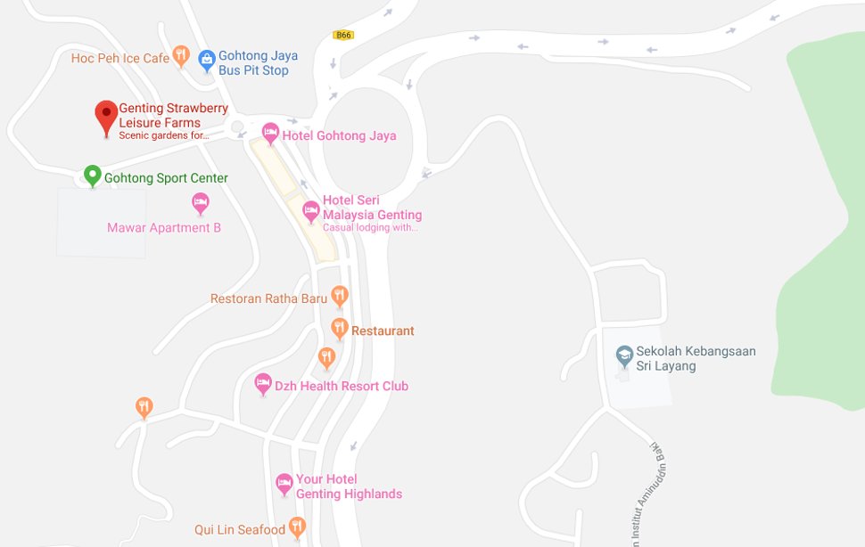 Location the Genting Strawberry Leisure Farm